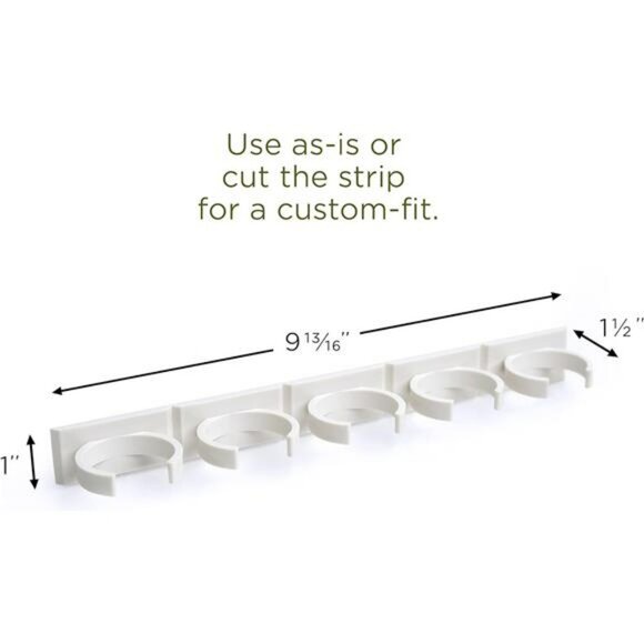 spice rack clips holds 15 jars cabinet door pantry rv kitchen organizer Adhesive - Picture 3 of 7